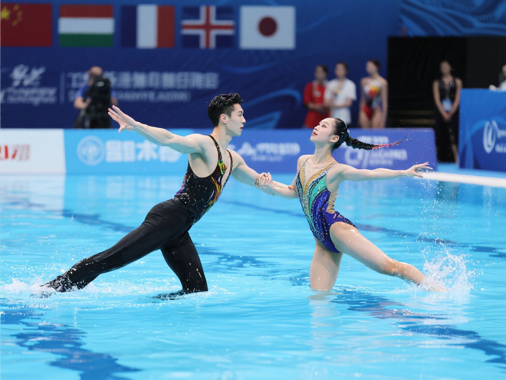 混合双人技术自选是一项集合体力、艺术与技