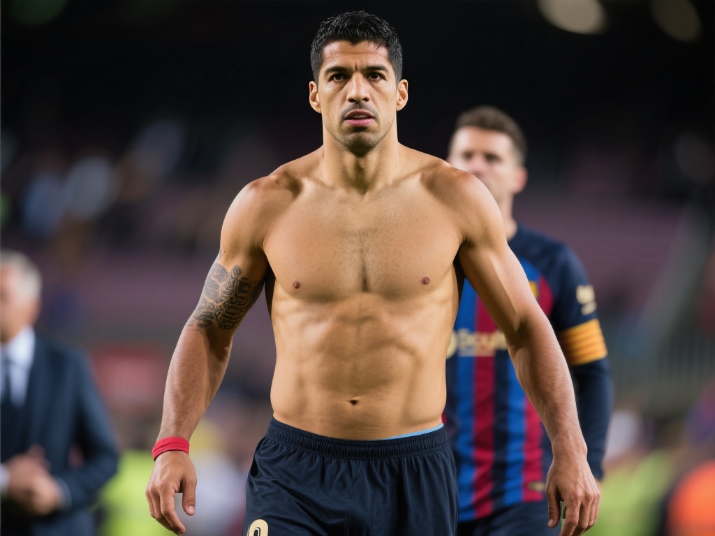 苏亚雷斯身形引热议,球迷调侃似揣50个汉堡 苏亚雷斯的体型变化可以用多种原因解释。作